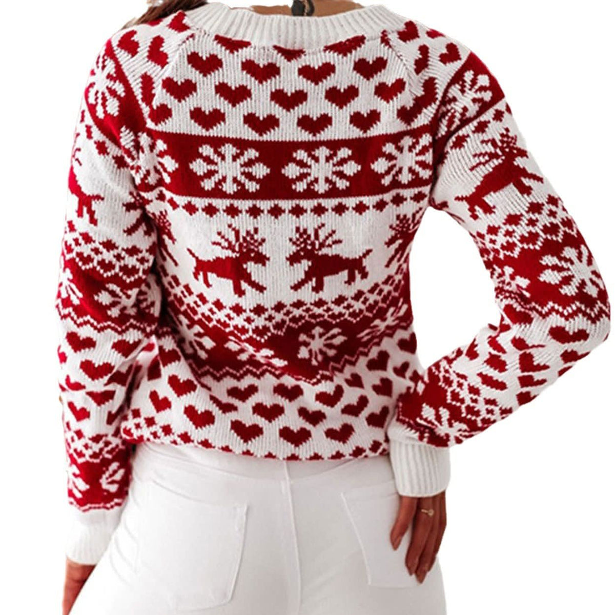 Joy Heart Fair Isle Christmas Sweater_5