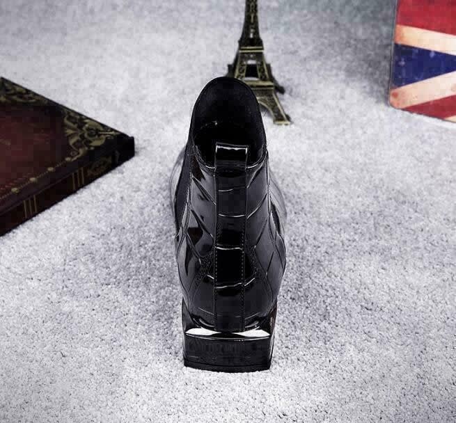 Carina Croc Embossed Leather Chelsea Boots_4