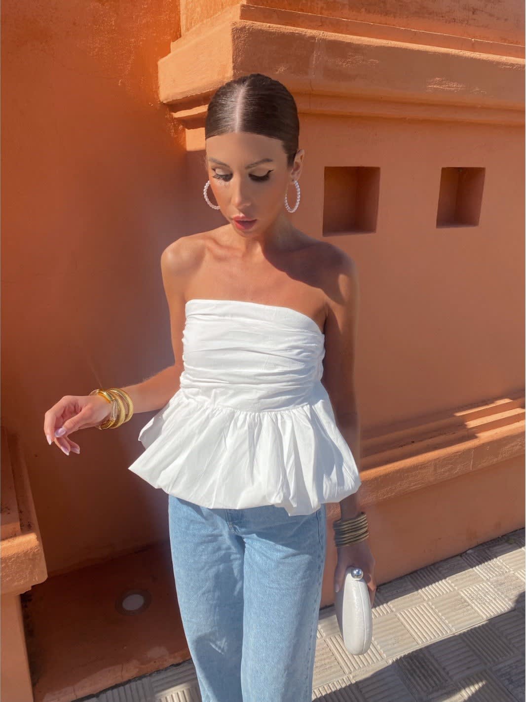 Verity Strapless Peplum Top_3
