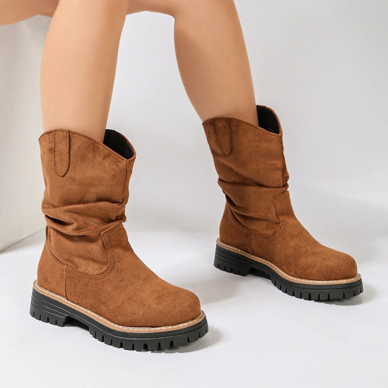 Odessa Suede Slouch Western Boots_1