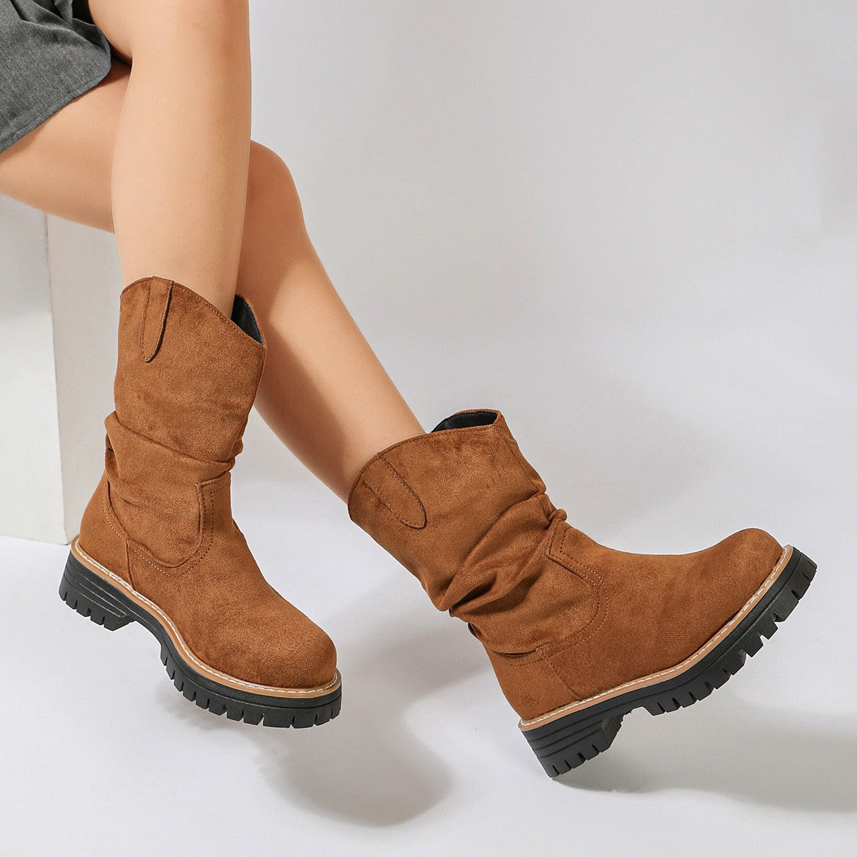 Odessa Suede Slouch Western Boots_2
