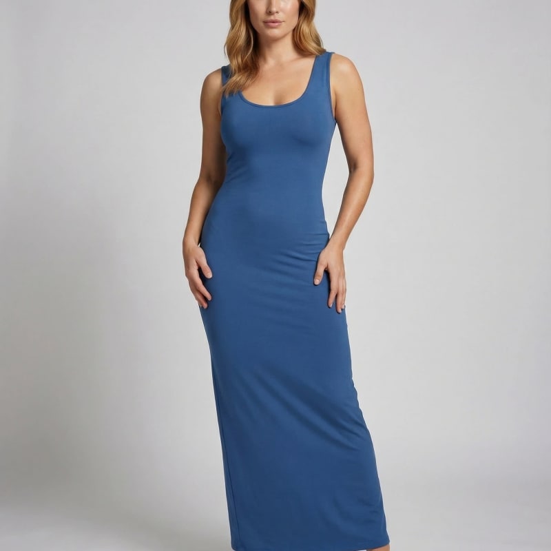 Danielle Scoop Neck Bodycon Maxi Dress_1