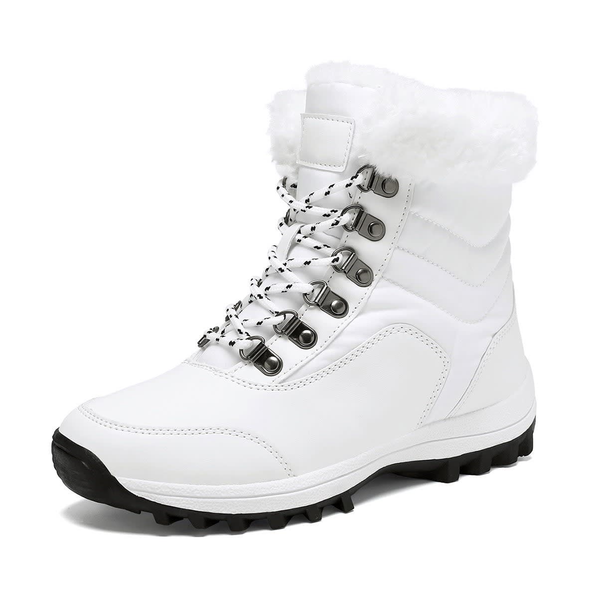 Madelyn Faux Fur Lace-Up Snow Boots_7