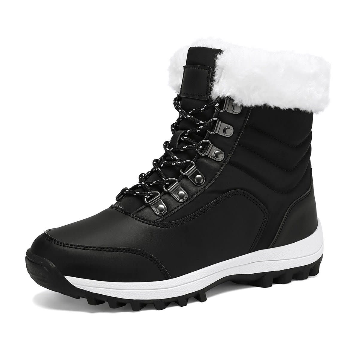 Madelyn Faux Fur Lace-Up Snow Boots_8