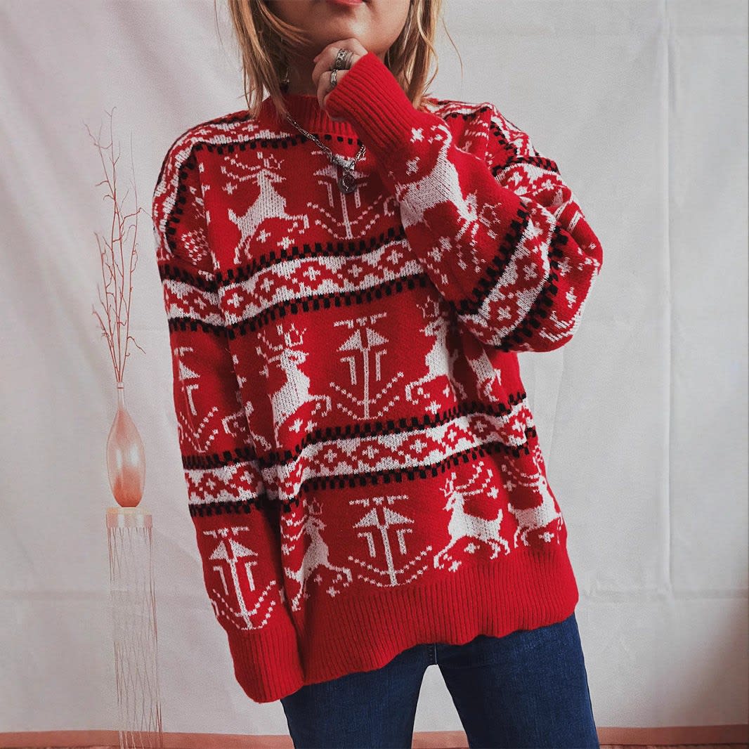 Millie Nordic Reindeer Christmas Sweater_2