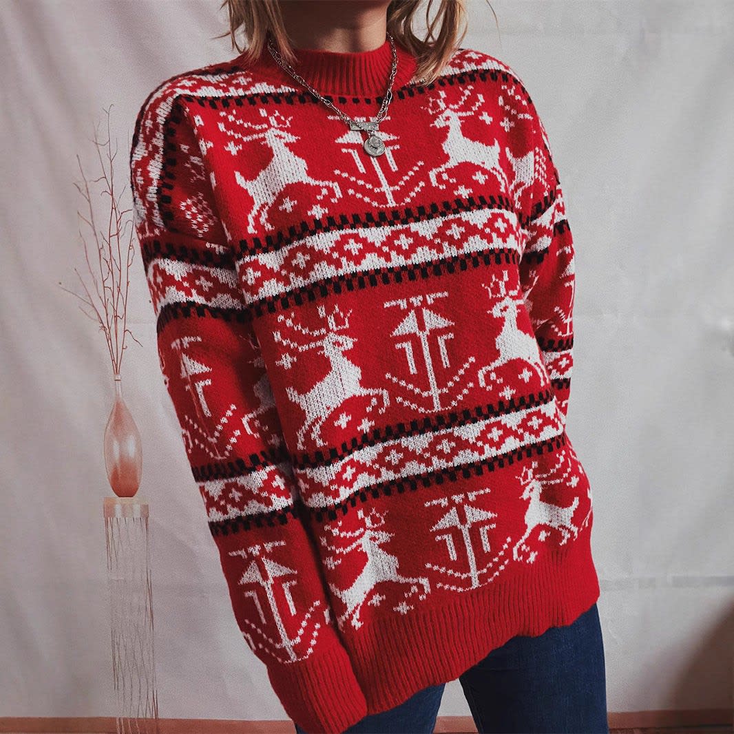 Millie Nordic Reindeer Christmas Sweater_3