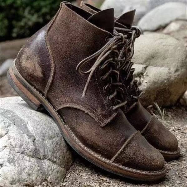 Warren Faux Leather Lace Up Boots_4