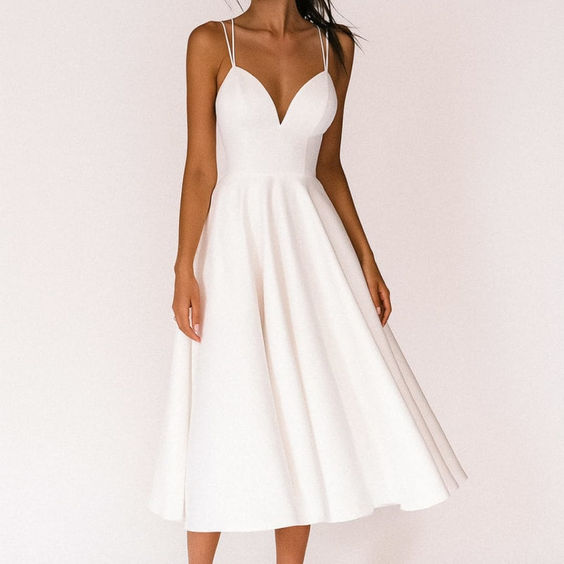 Philippa Sweetheart A-Line Wedding Guest Midi Dress_1