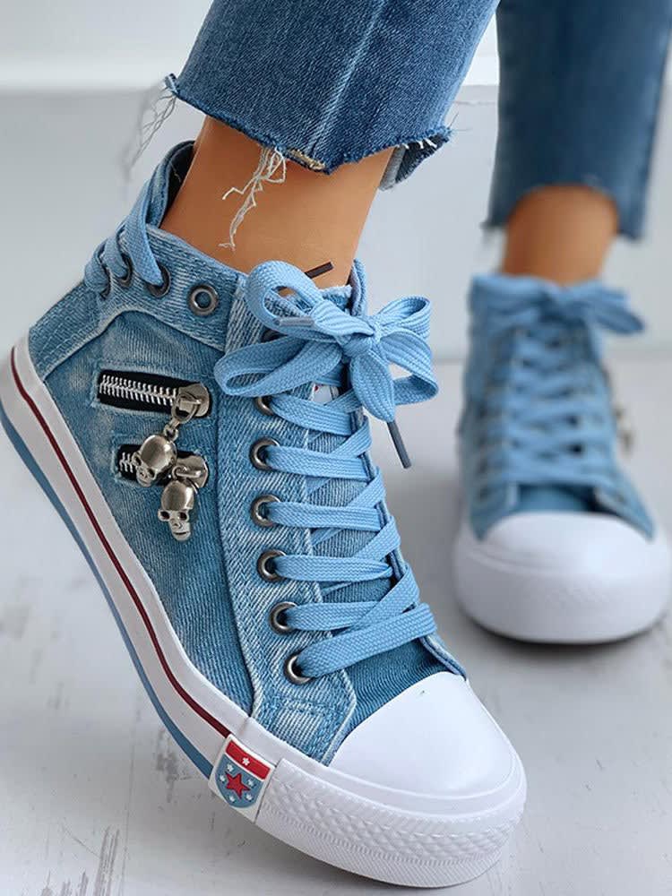 Fabiola Denim High Top Sneakers_5
