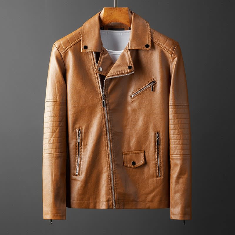 Ridge Faux Leather Moto Jacket_1
