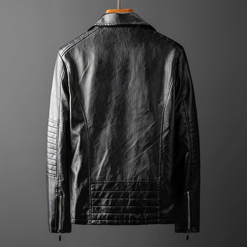 Ridge Faux Leather Moto Jacket_4