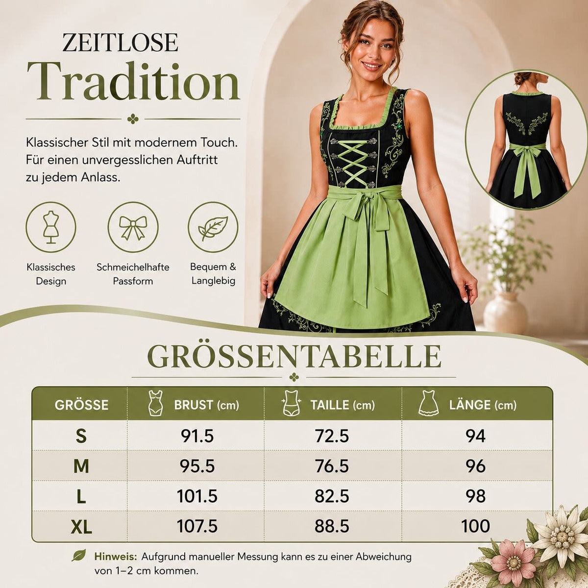Placida Embroidered Lace-Up Dirndl Dress_8