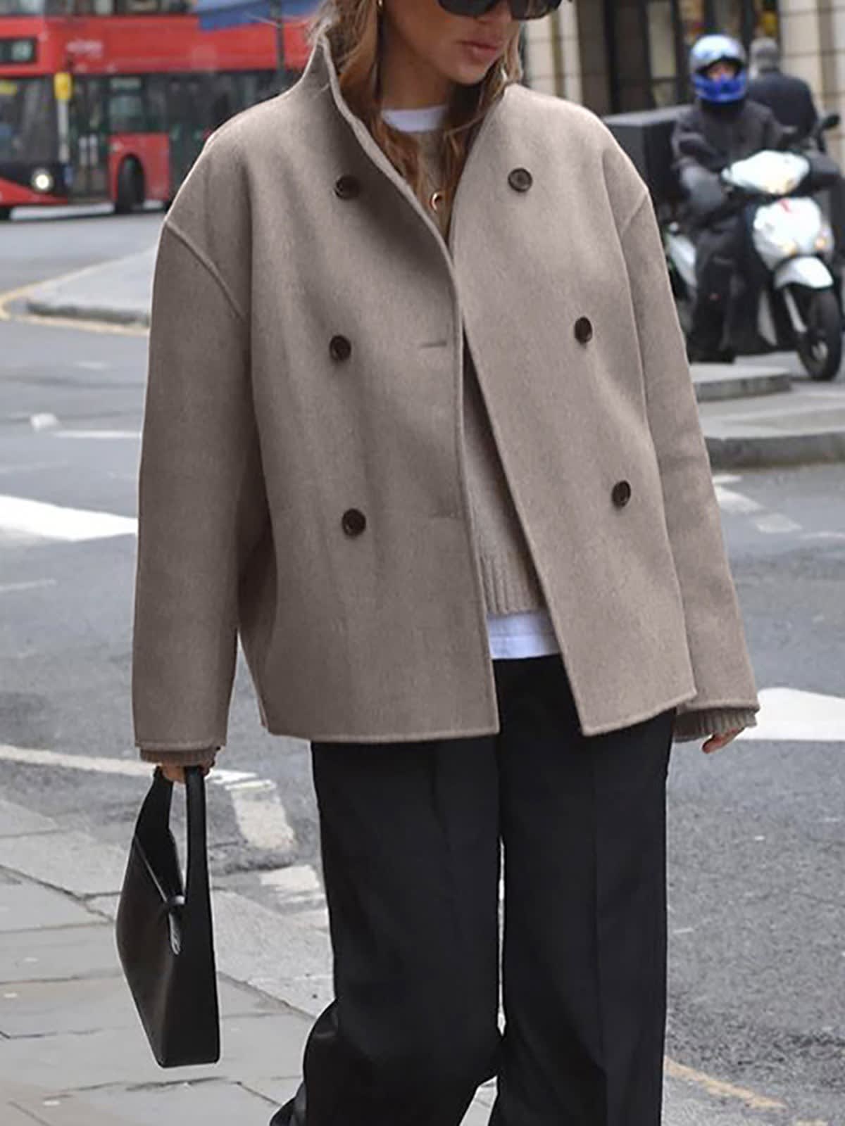 Catherine Collarless Cropped Pea Coat_4