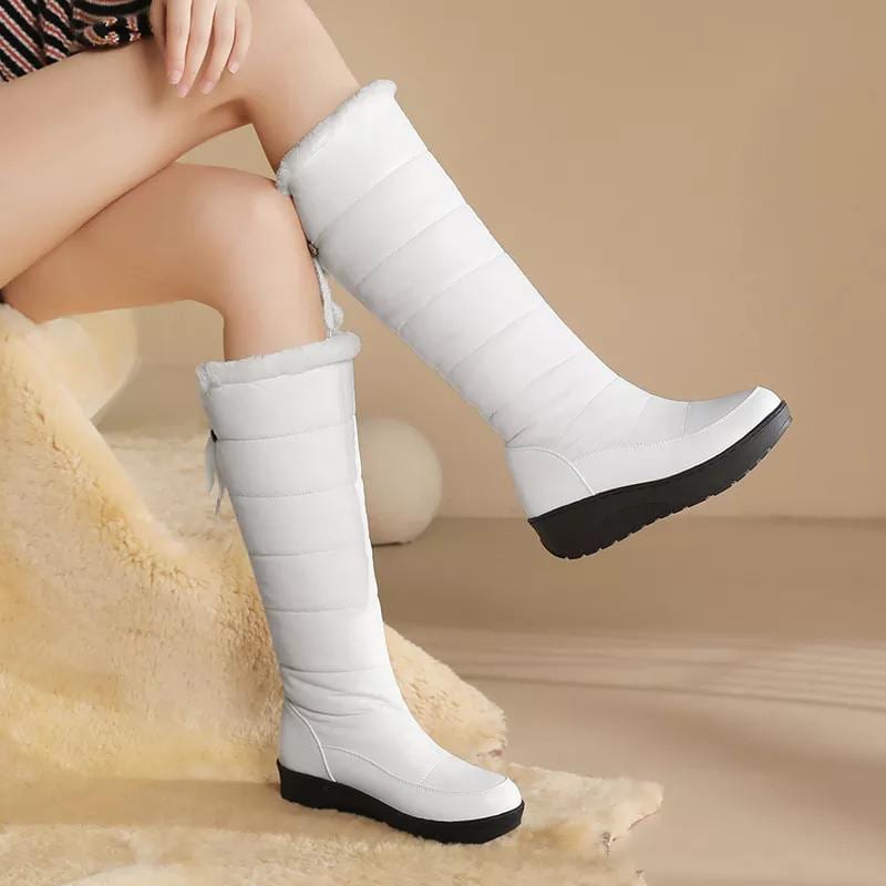 Liliana Faux Fur Trim Knee High Snow Boots_10