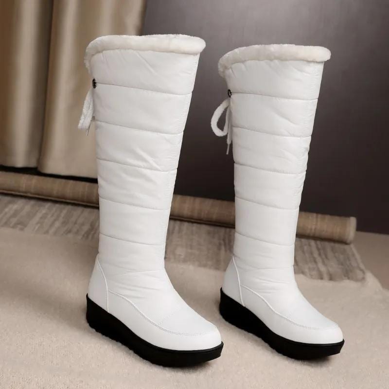 Liliana Faux Fur Trim Knee High Snow Boots_5