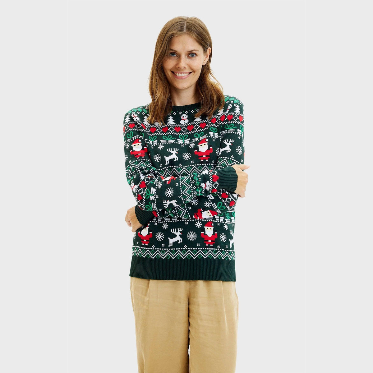 Vivian Fair Isle Cotton Christmas Sweater_3
