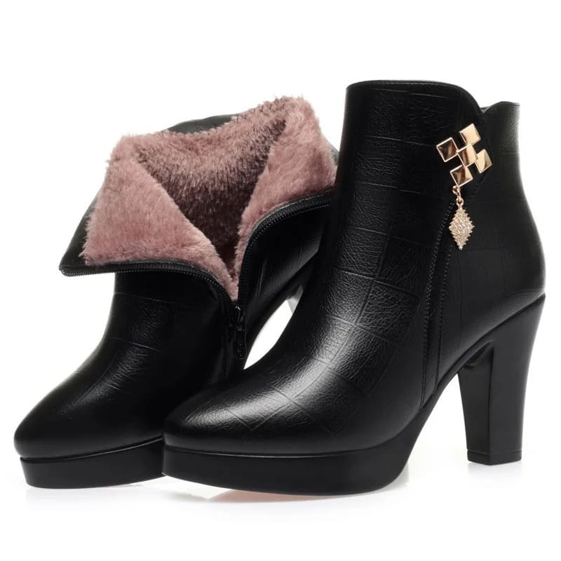 Marietta Fleece Lined Platform Ankle Boots_1