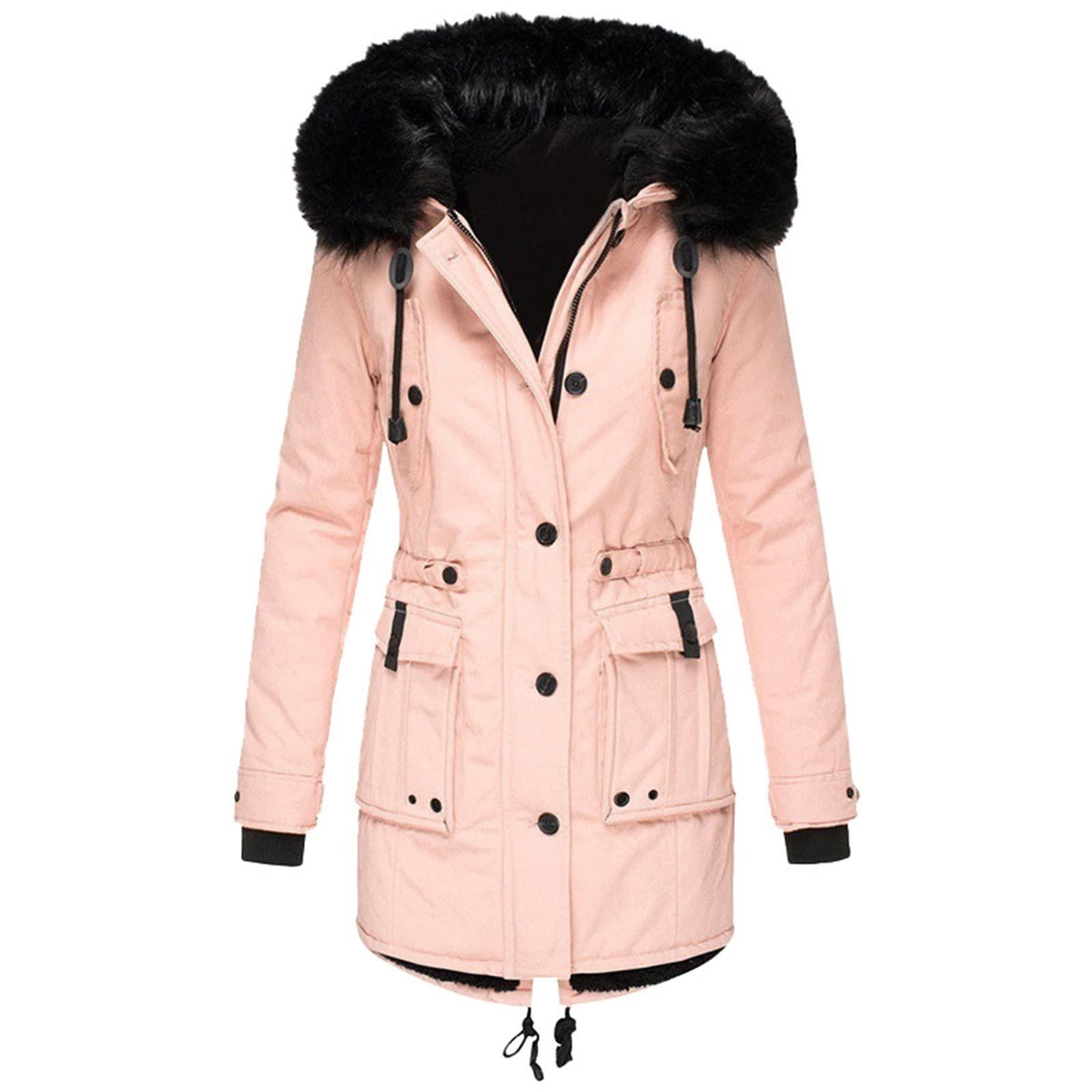 Alma Faux Fur Hooded Winter Coat_4