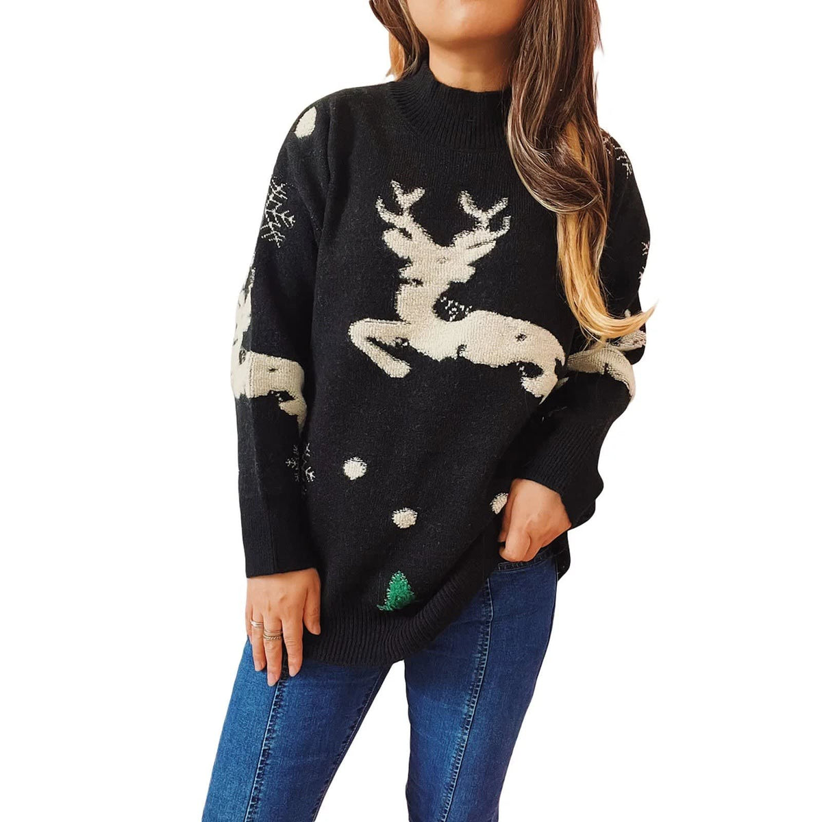 Annie High Neck Ugly Christmas Sweater_6