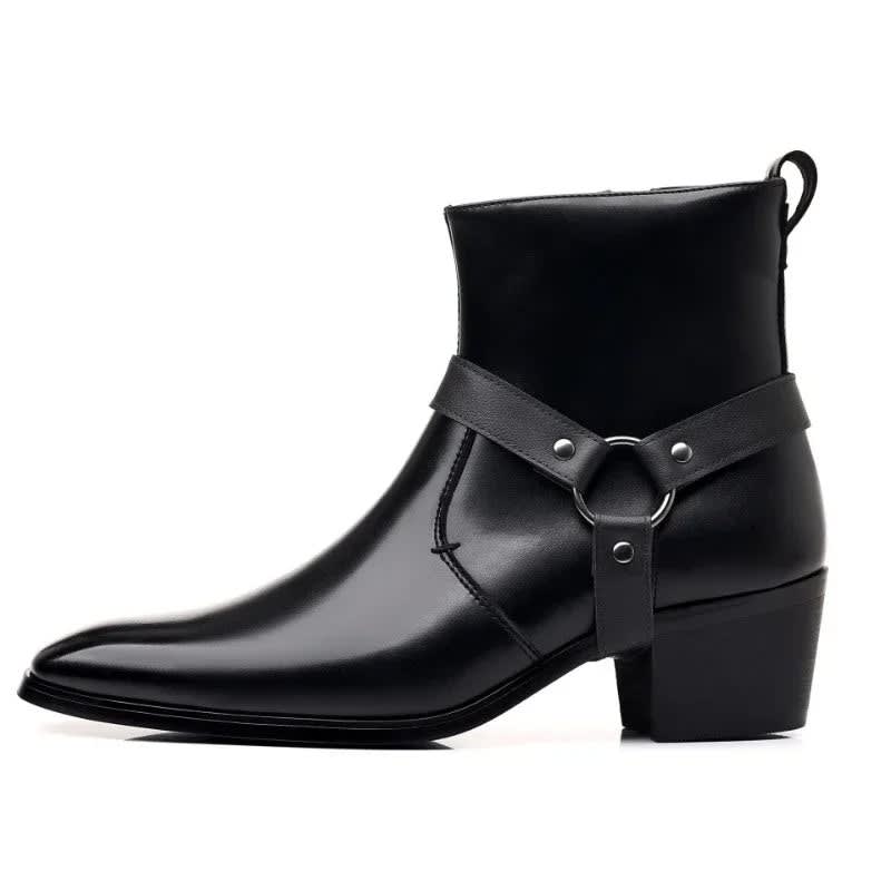 Antonio Pointed Toe Harness Boots_2
