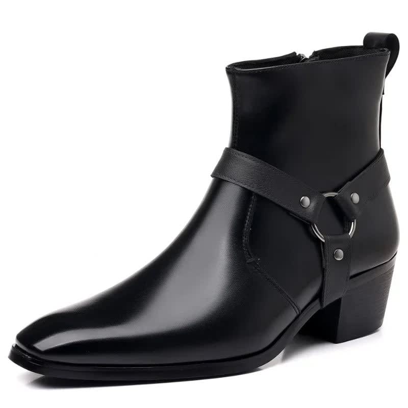Antonio Pointed Toe Harness Boots_5