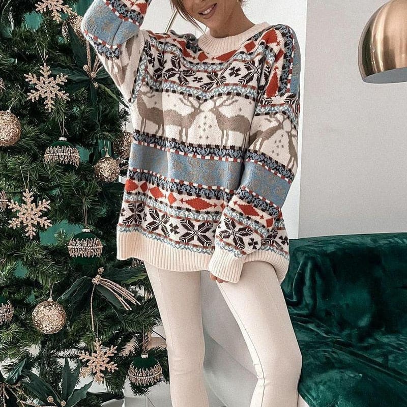 Pippa Nordic Reindeer Christmas Sweater_5