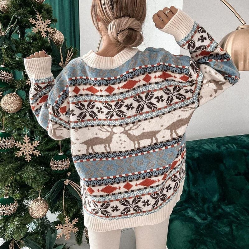 Pippa Nordic Reindeer Christmas Sweater_7