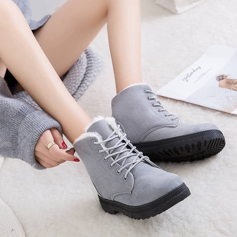 Nellie Memory Foam Suede Snow Boots_2