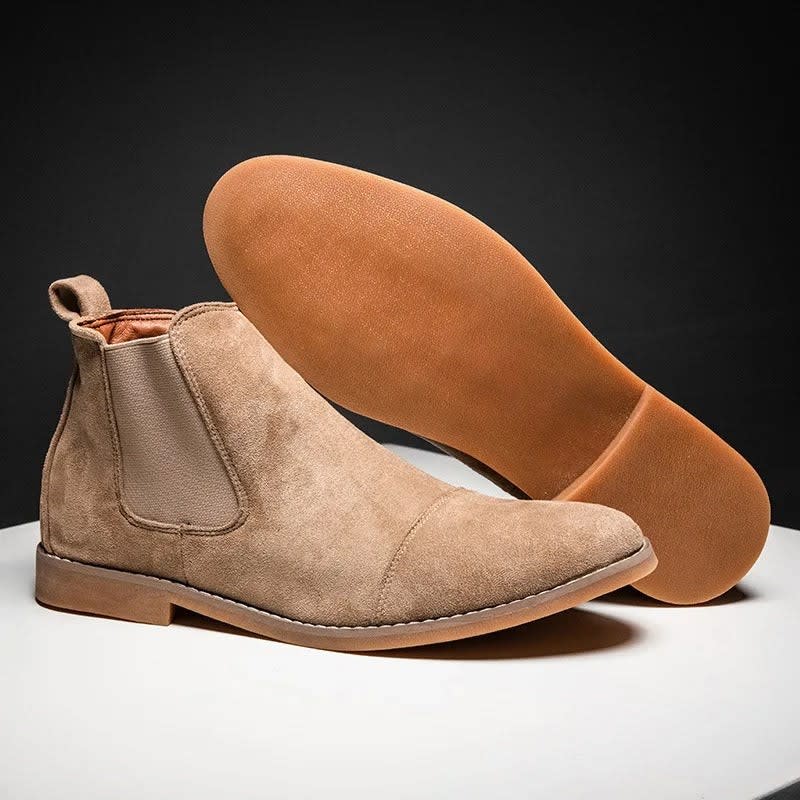 Shane Cap Toe Suede Chelsea Boots_1