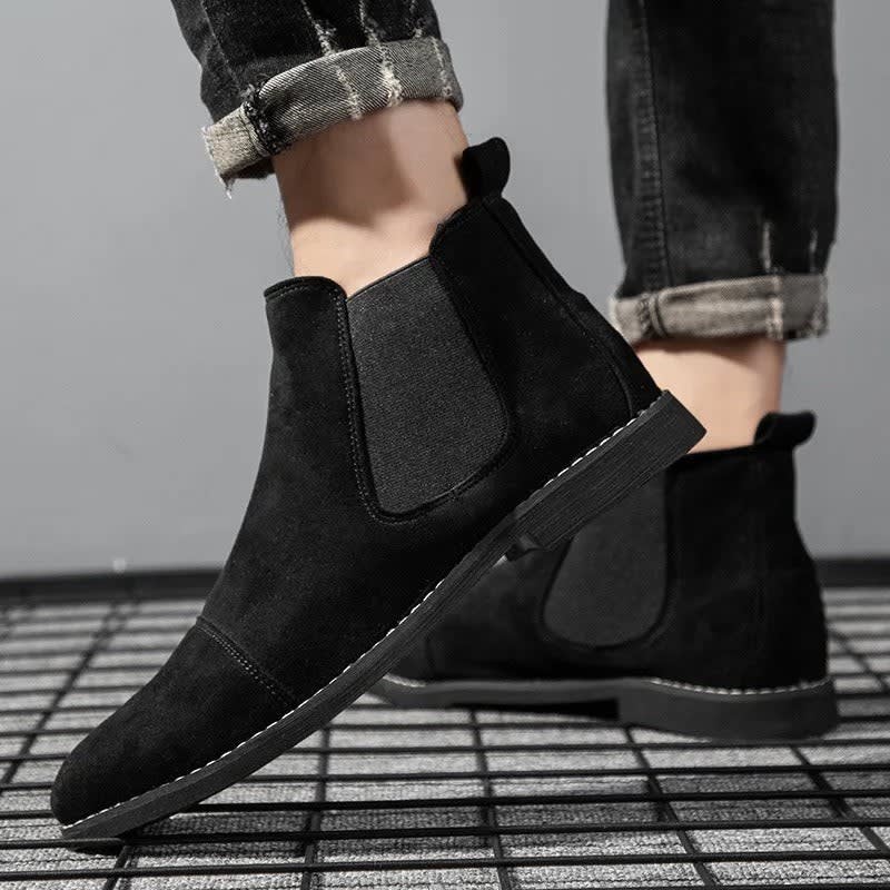 Shane Cap Toe Suede Chelsea Boots_4