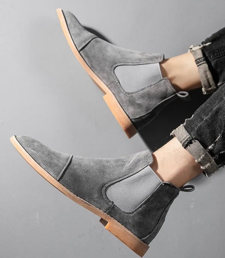 Shane Cap Toe Suede Chelsea Boots_5