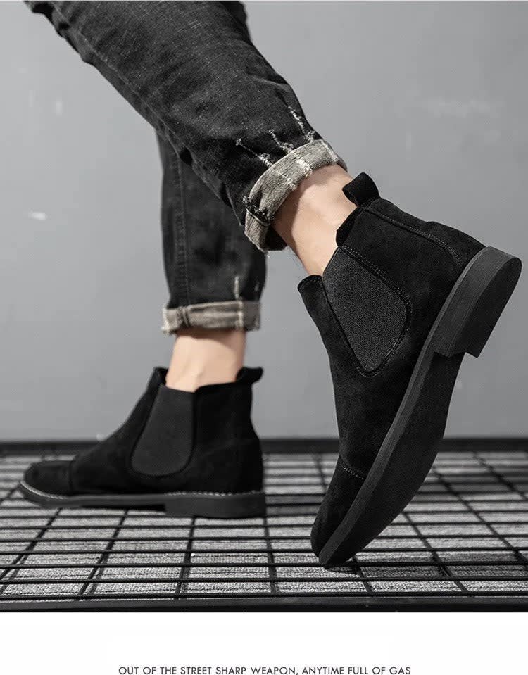 Shane Cap Toe Suede Chelsea Boots_7