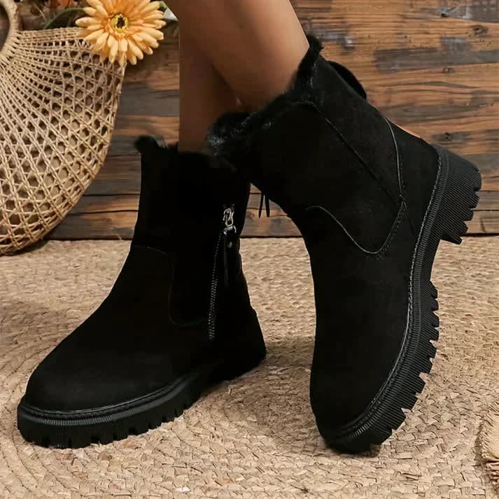 Tamia Faux Suede Platform Ankle Boots_5