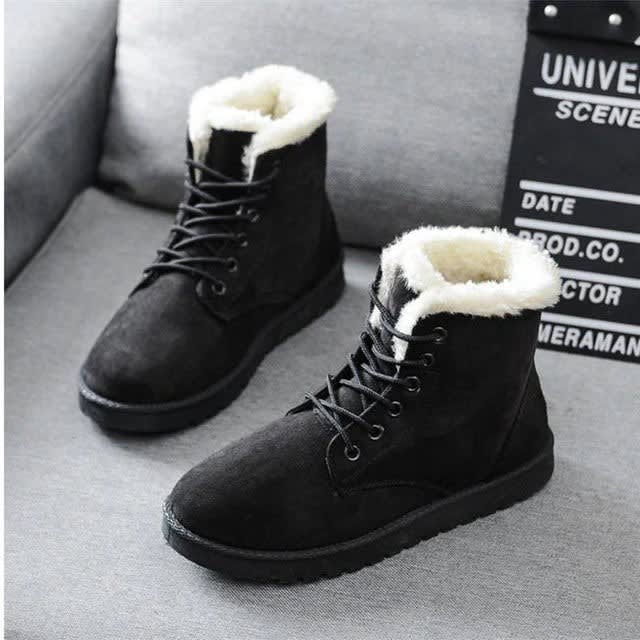 Elissa Faux Suede Lace-Up Ankle Boots_3