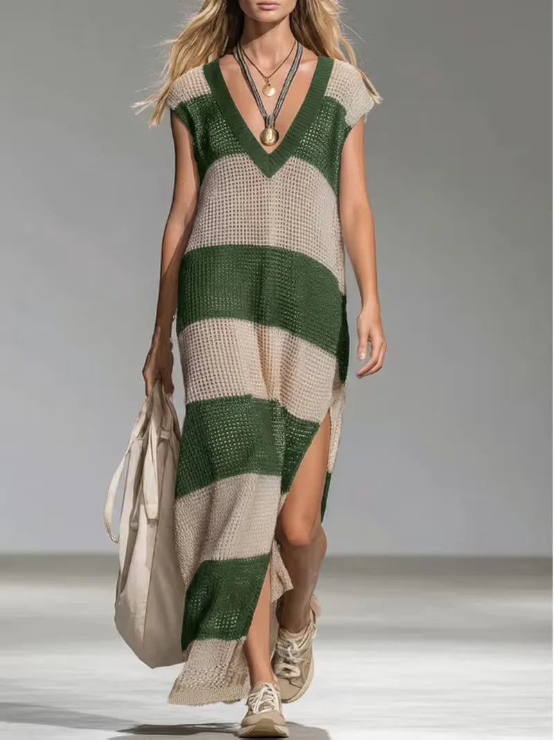 Ava Monroe Lightweight V-Neck Maxi Dress