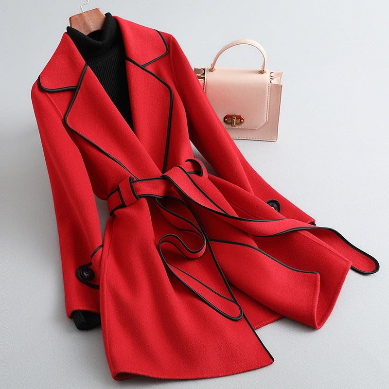 Florence Belted Wrap Coat with Contrast Trim_11