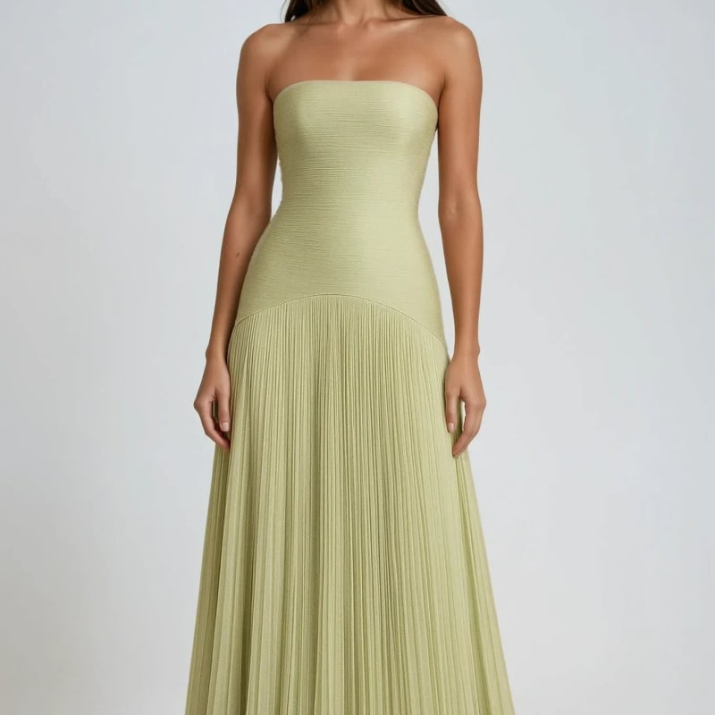 Tamsin Sweetheart Pleated Wedding Guest Maxi Dress_1