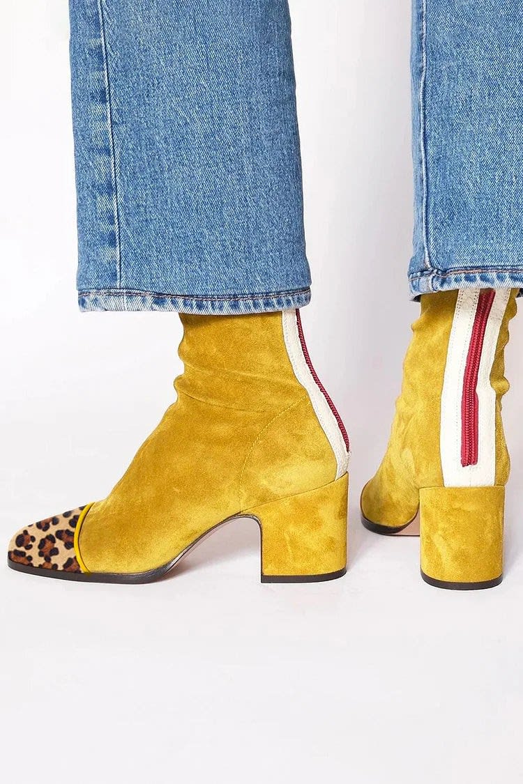 Davina Square Toe Block Heel Boots_6