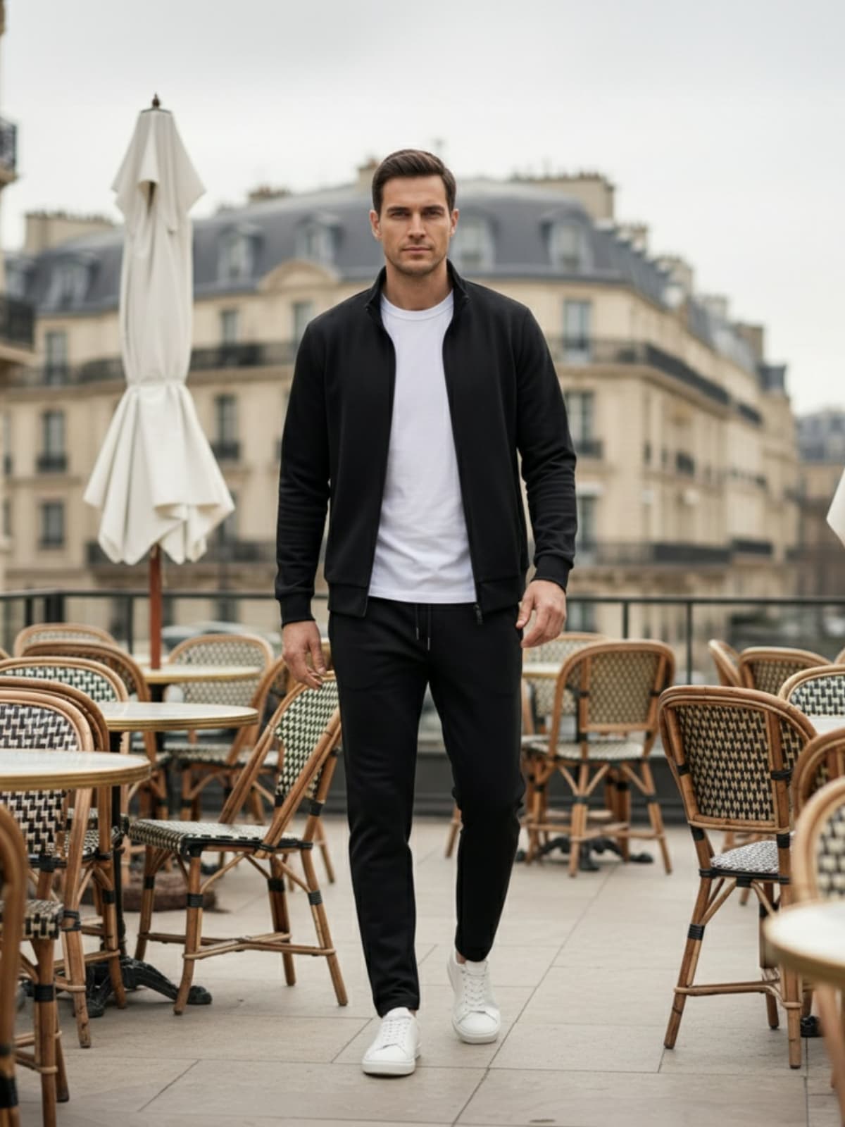 Dwight Zip Up Jacket and Pants Set_5