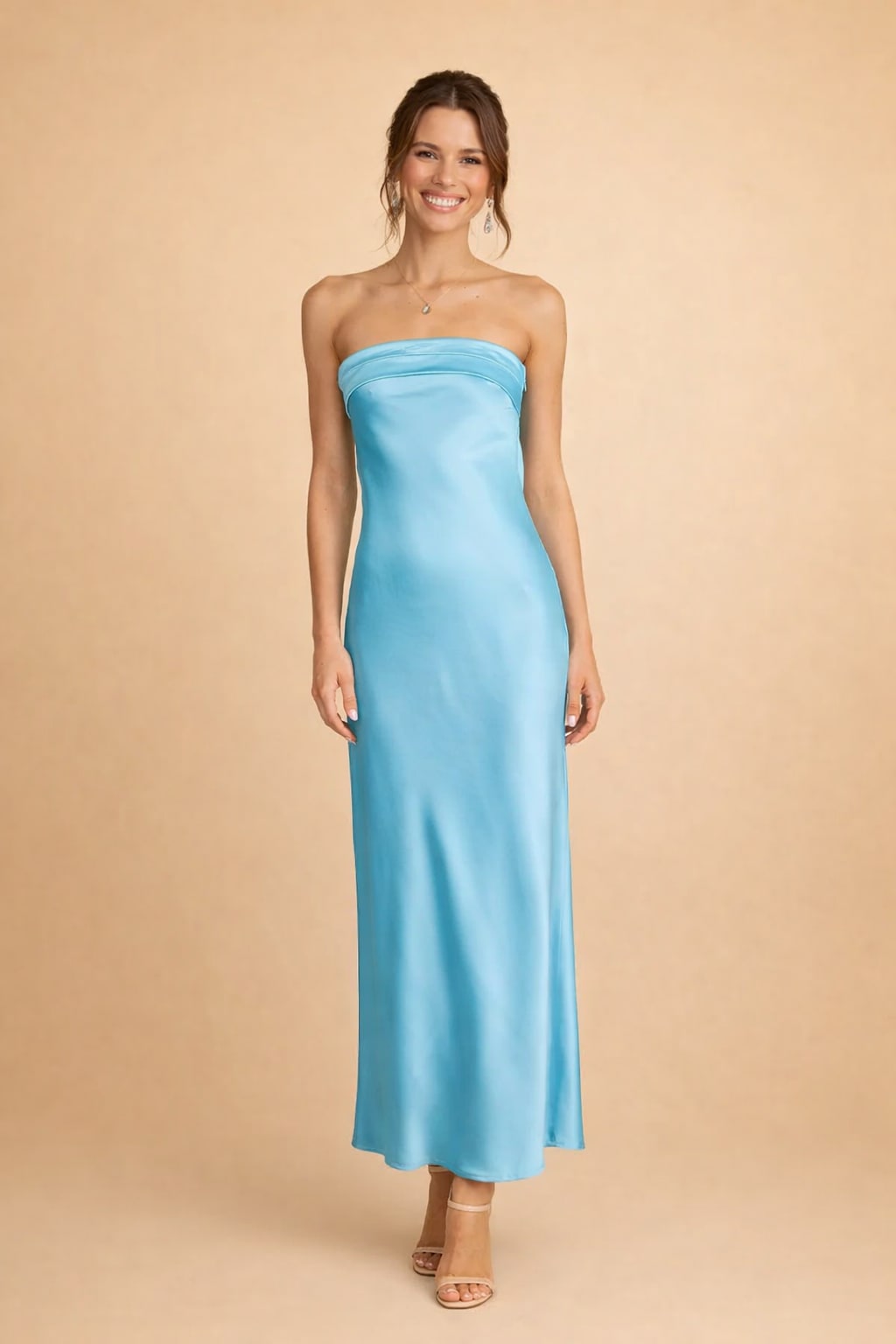 Eulalia Strapless Satin Bias Cut Hoco Maxi Dress_4