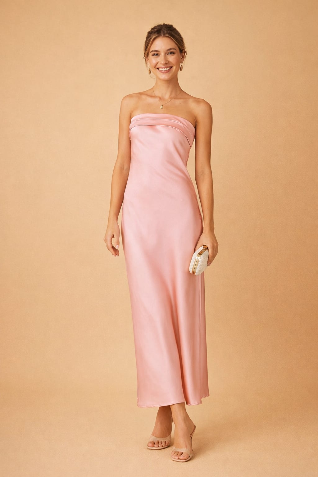 Eulalia Strapless Satin Bias Cut Hoco Maxi Dress_5
