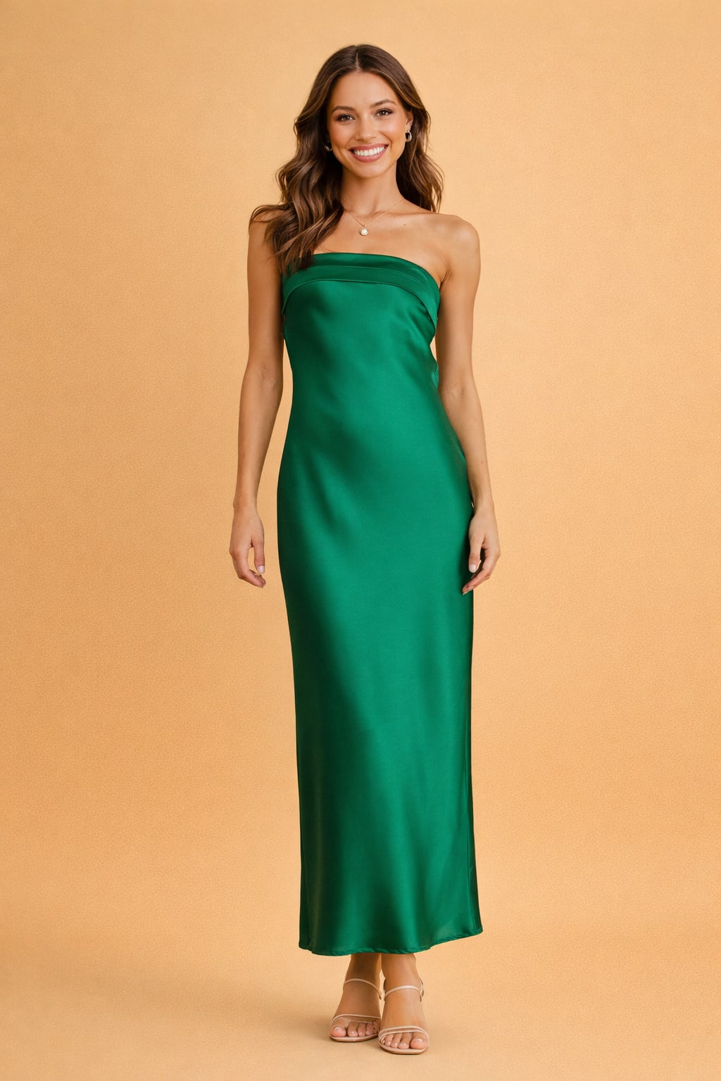Eulalia Strapless Satin Bias Cut Hoco Maxi Dress_6