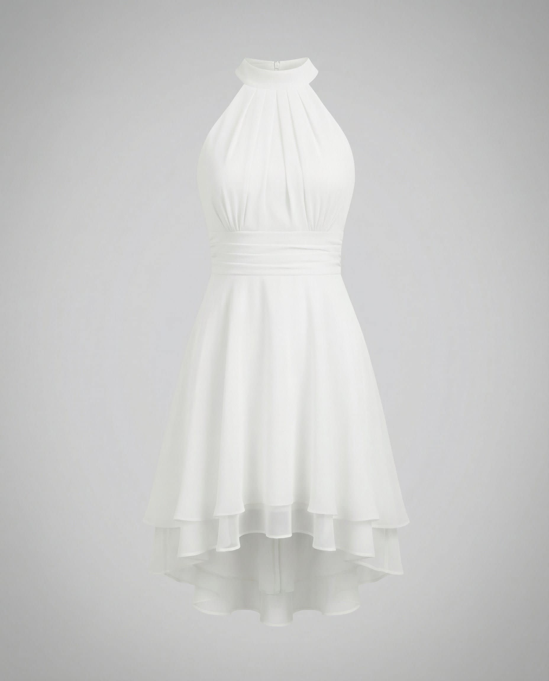 Cassia Halter Ruffle Hem Chiffon Evening Dress_6