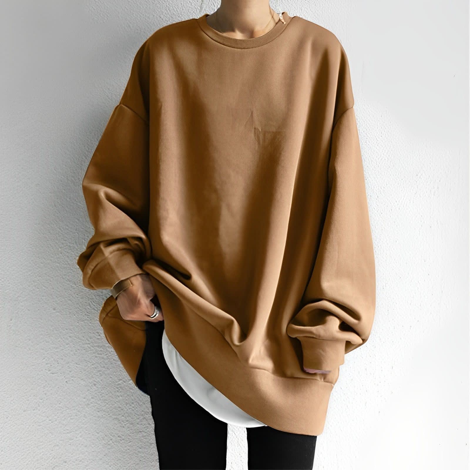 Olesya Oversized Crew Neck Sweatshirt_7