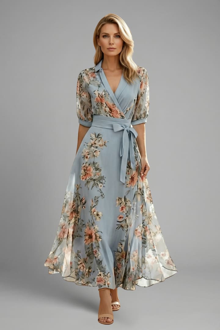 Trinidad Floral Chiffon Maxi Dress_2