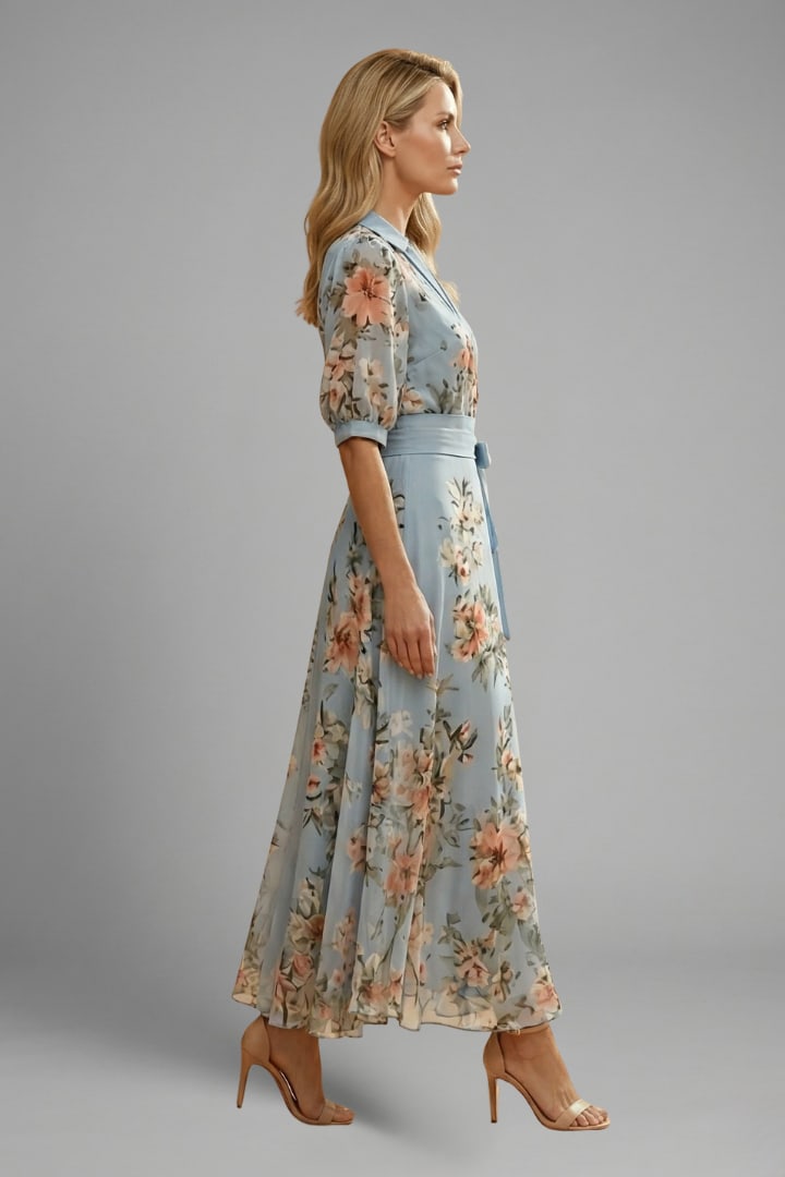 Trinidad Floral Chiffon Maxi Dress_4