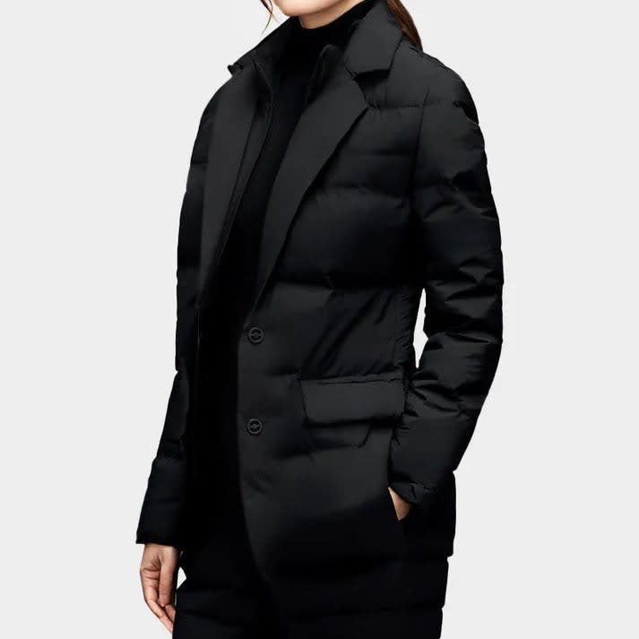 Genevieve Quilted Down Blazer Jacket_3