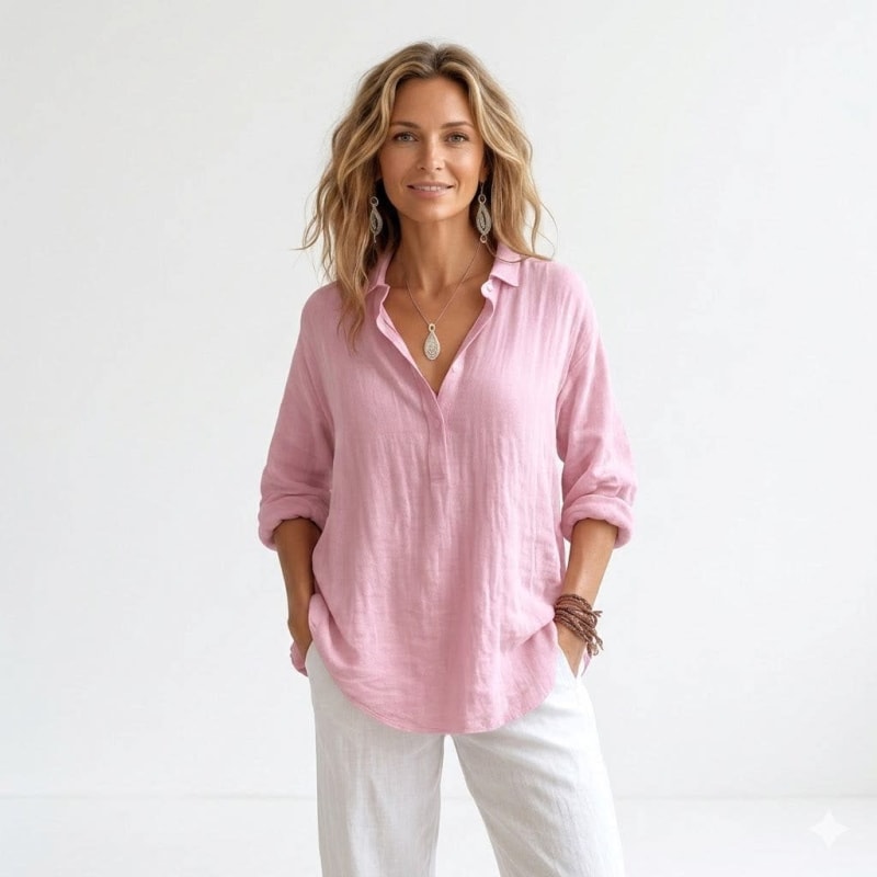 Annelie Relaxed Linen Blend Shirt_1