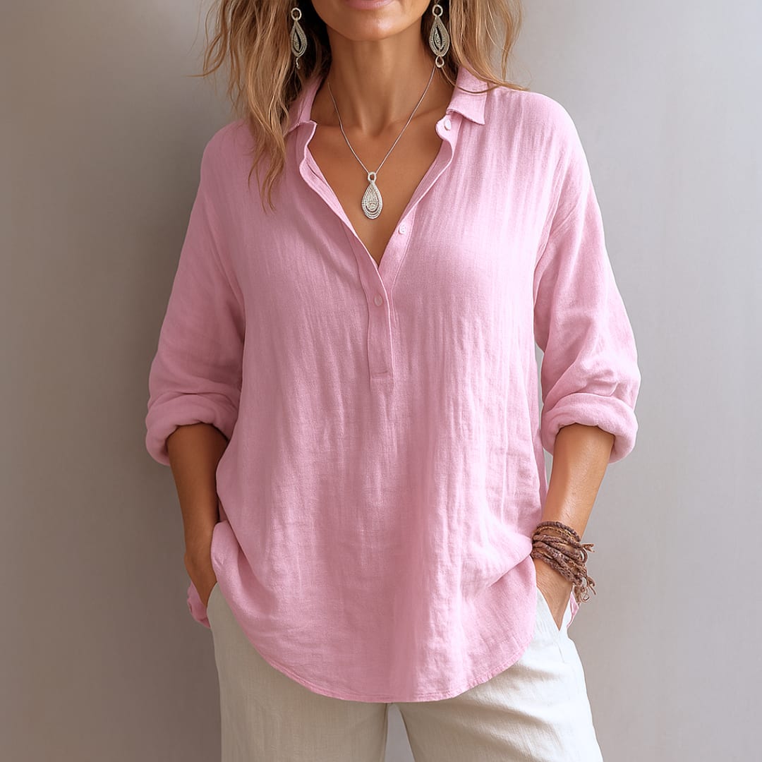 Annelie Relaxed Linen Blend Shirt_3