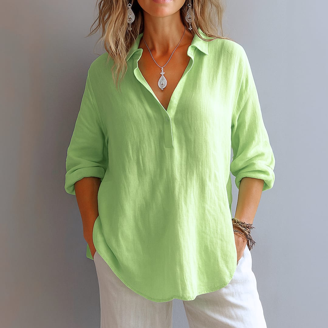 Annelie Relaxed Linen Blend Shirt_5